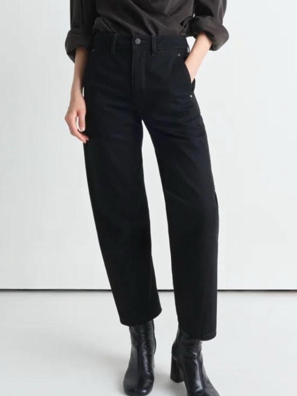 Lemaire twisted black jean